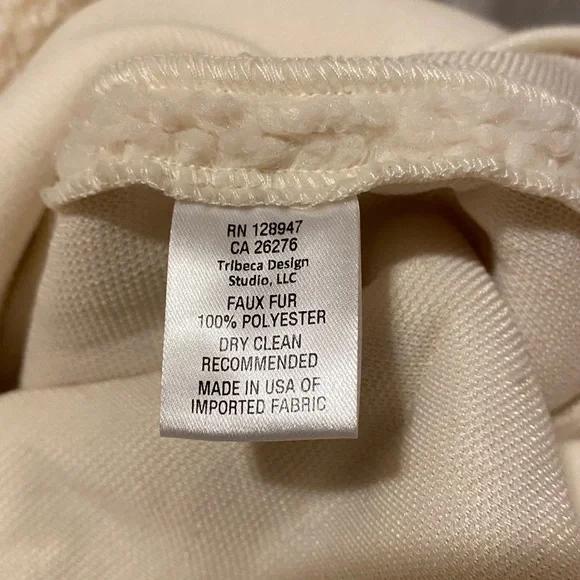 NILI LOTAN Marcello fleece hoodie pullover jacket natural xsmall - Picture 12 of 13